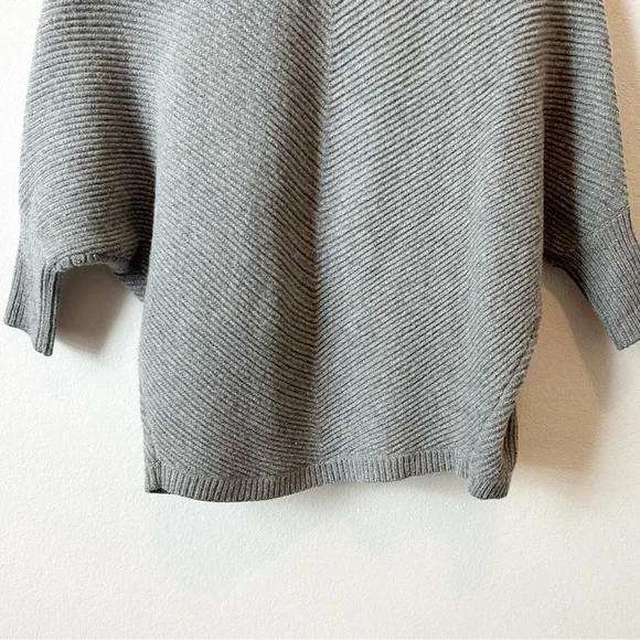 Madewell Heather Gray Women's 100% Merino Wool Sculptor Open Cardigan Sz M/L - Picture 13 of 15